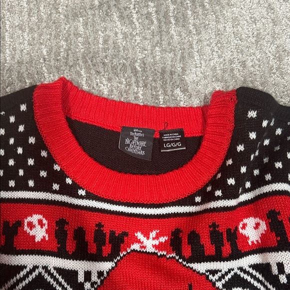 Disney Black and Red Jack Skellington Sweater - Picture 2 of 3
